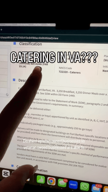 Catering in VA?